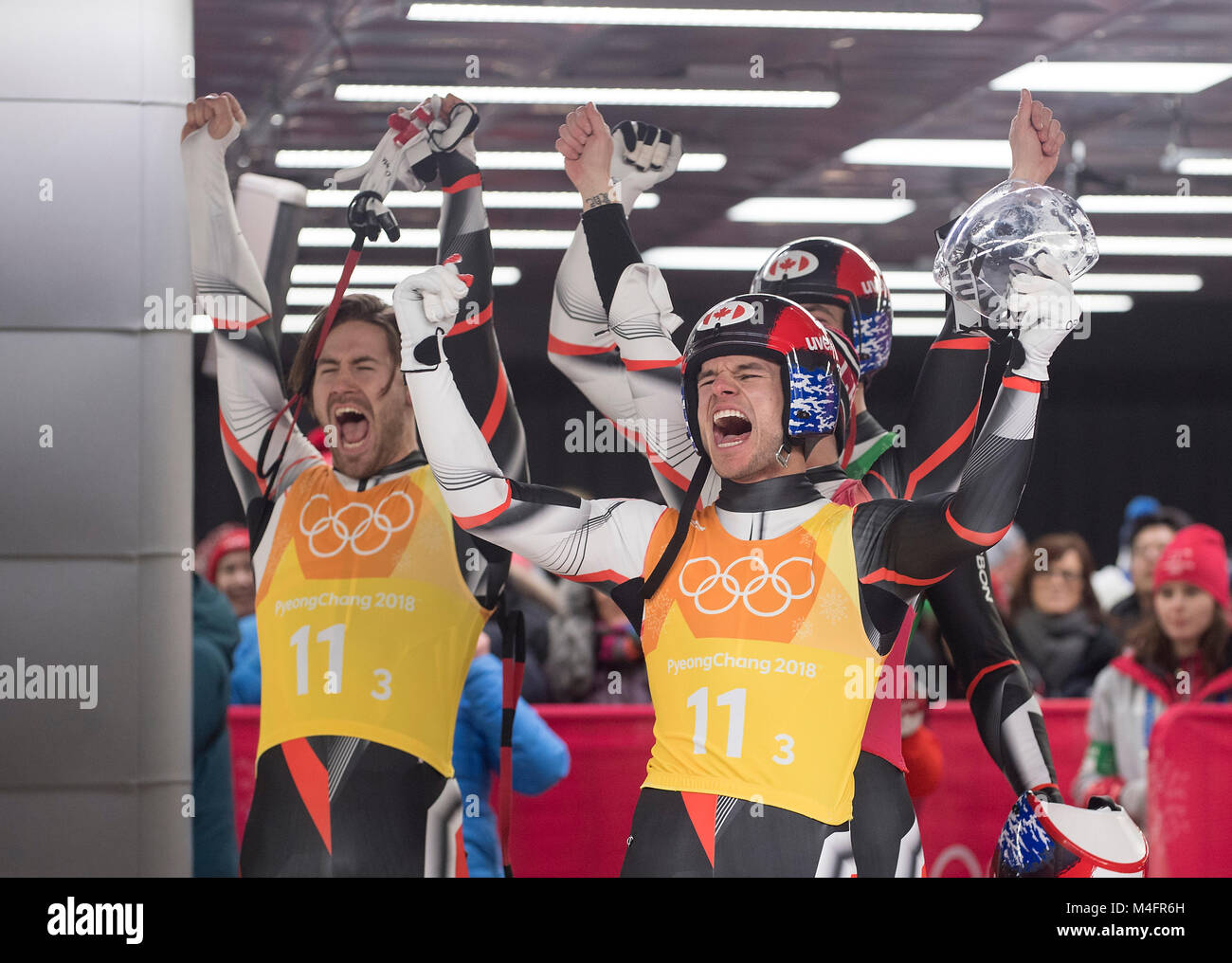 Die Besatzung des Doppelsitzers Tristan WALKER / Justin SNITH, Team CAN