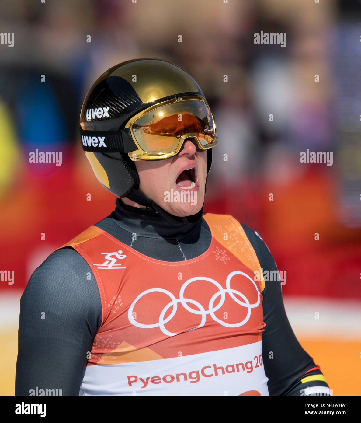 Thomas DRESSEN, Germany, 12. Platz, Men's Super-G, Super G der Maenner, am 16.02.2018 Olympische Winterspiele 2018, vom 09.02. - 25.02.2018 in PyeongChang/ Suedkorea. |usage worldwide Stock Photo