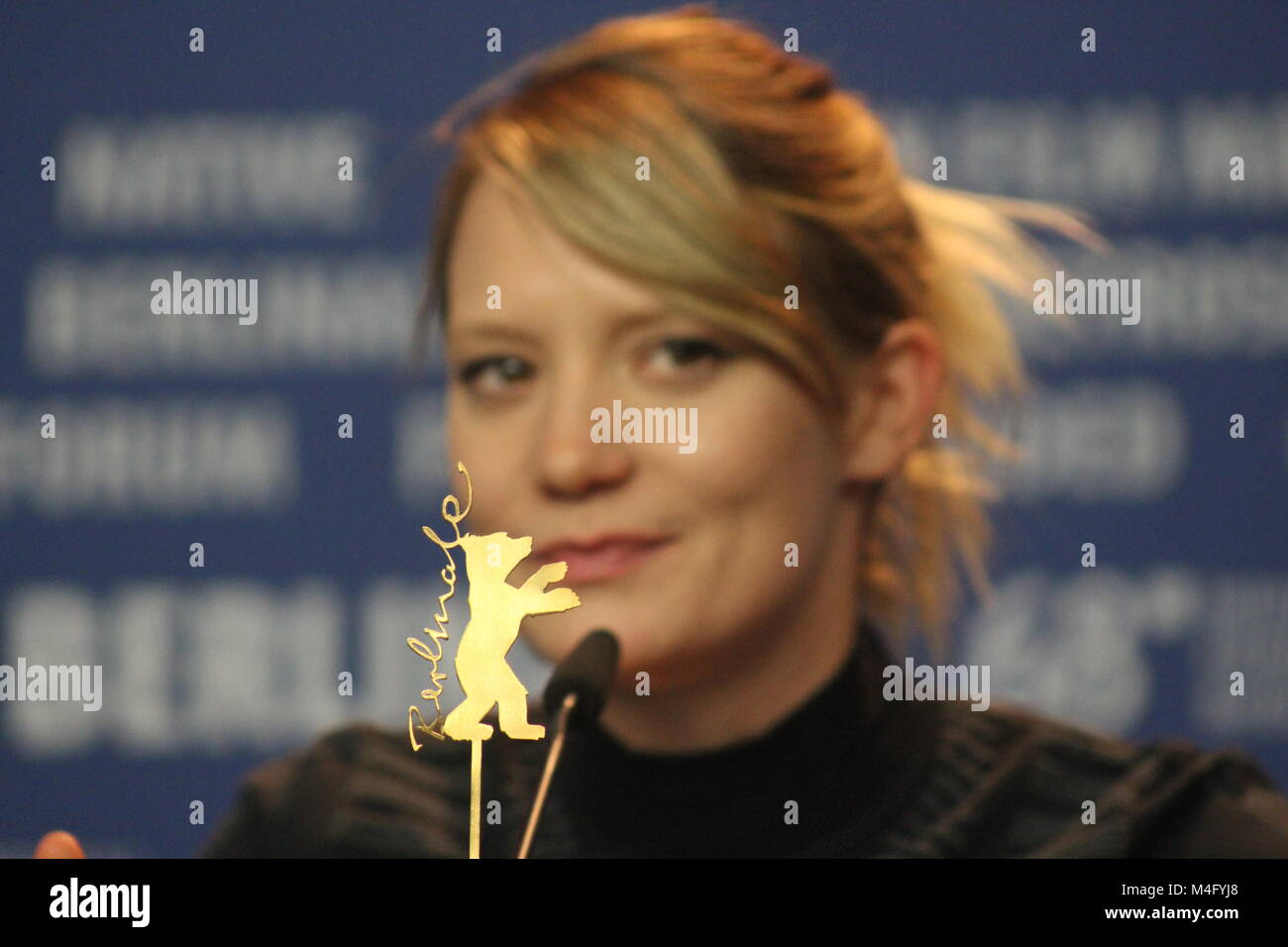 Press conference at the Grand Hyatt Hotel in Berlin/Germany for “Damsel“ by 68th BERLINALE (International Film Festival.)  Featuring: Robert Pattinson, David Zellner, Natham Zellner, Mia Wasikowska . Where: Berlin/Germany, When: 16.February 2018, “Credits: T.O.Pictures / Alamy Live News“ Stock Photo