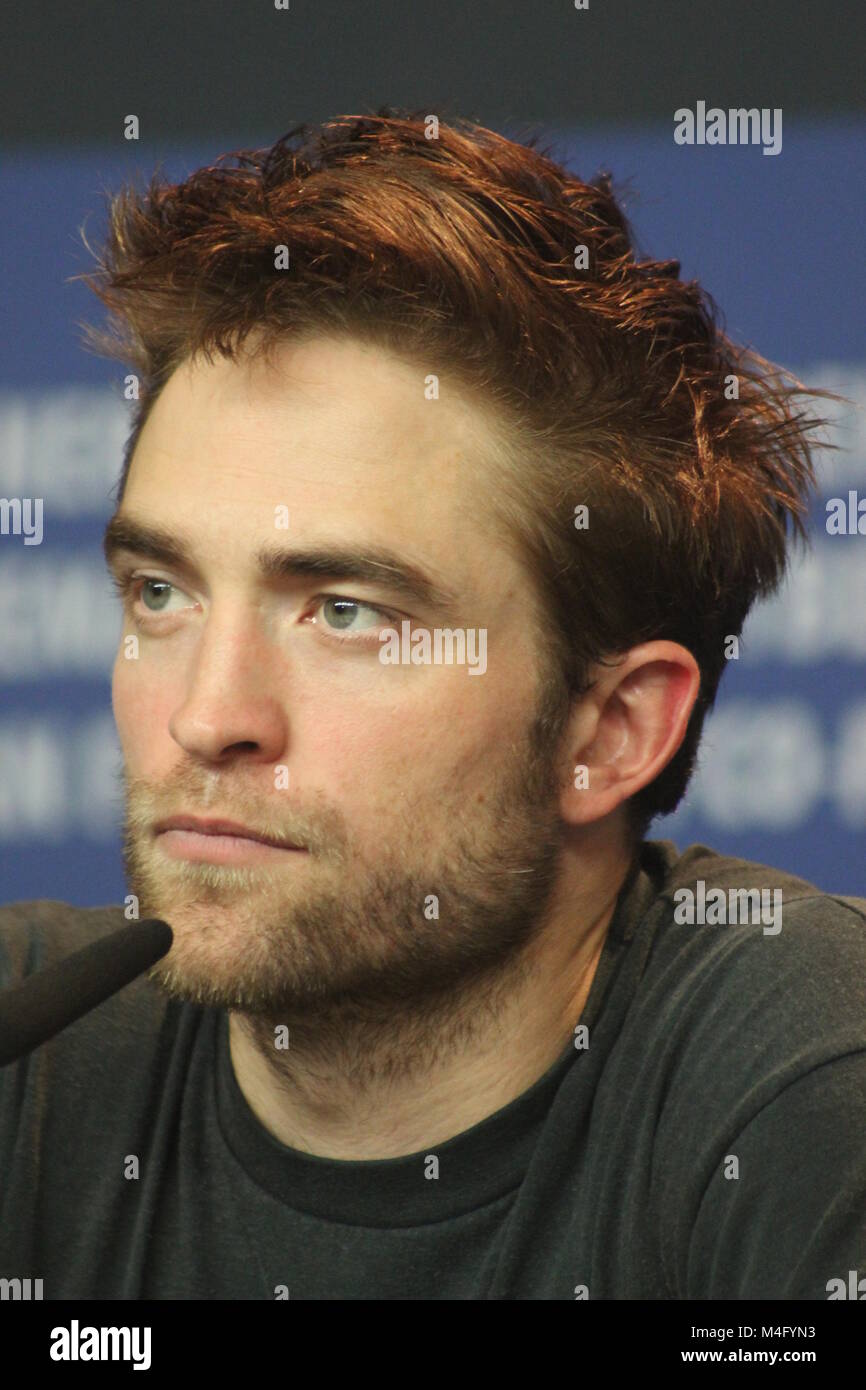 Press conference at the Grand Hyatt Hotel in Berlin/Germany for “Damsel“ by 68th BERLINALE (International Film Festival.)  Featuring: Robert Pattinson, David Zellner, Natham Zellner, Mia Wasikowska . Where: Berlin/Germany, When: 16.February 2018, “Credits: T.O.Pictures / Alamy Live News“ Stock Photo