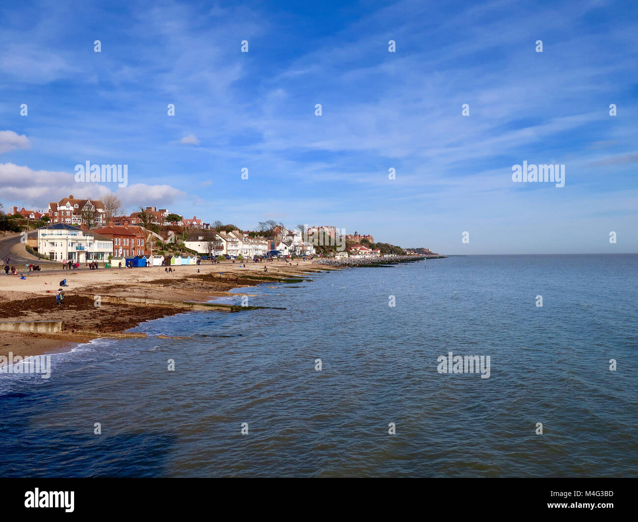 Felixstowe, UK. 16th February, 2018. UK Weather: Bright chilly winter afternoon in Felixstowe, Suffolk. Credit: Angela Chalmers/Alamy Live News Stock Photo