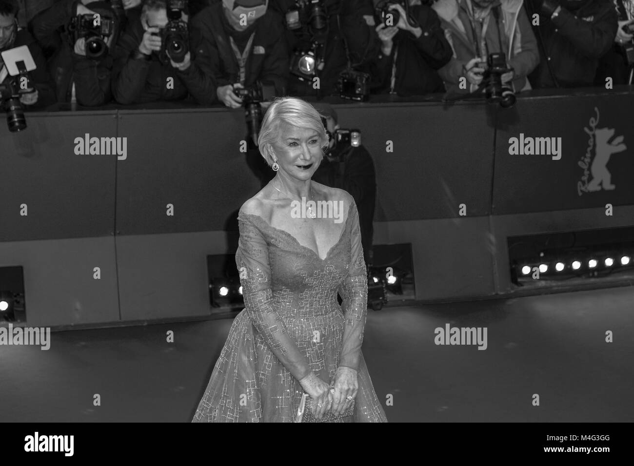 Berlin, Germany. 16th February, 2018. Helen Mirren at Berlinale for premiere 'Isle of Dogs' on 15th of February 2018 in Berlin Credit: Stefan Papp/Alamy Live News Stock Photo