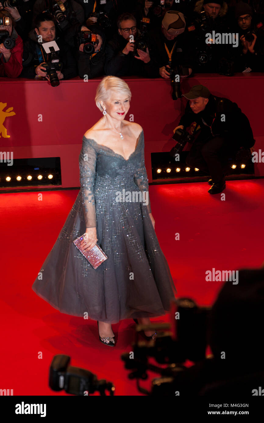 Berlin, Germany. 16th February, 2018. Helen Mirren at Berlinale for premiere 'Isle of Dogs' on 15th of February 2018 in Berlin Credit: Stefan Papp/Alamy Live News Stock Photo