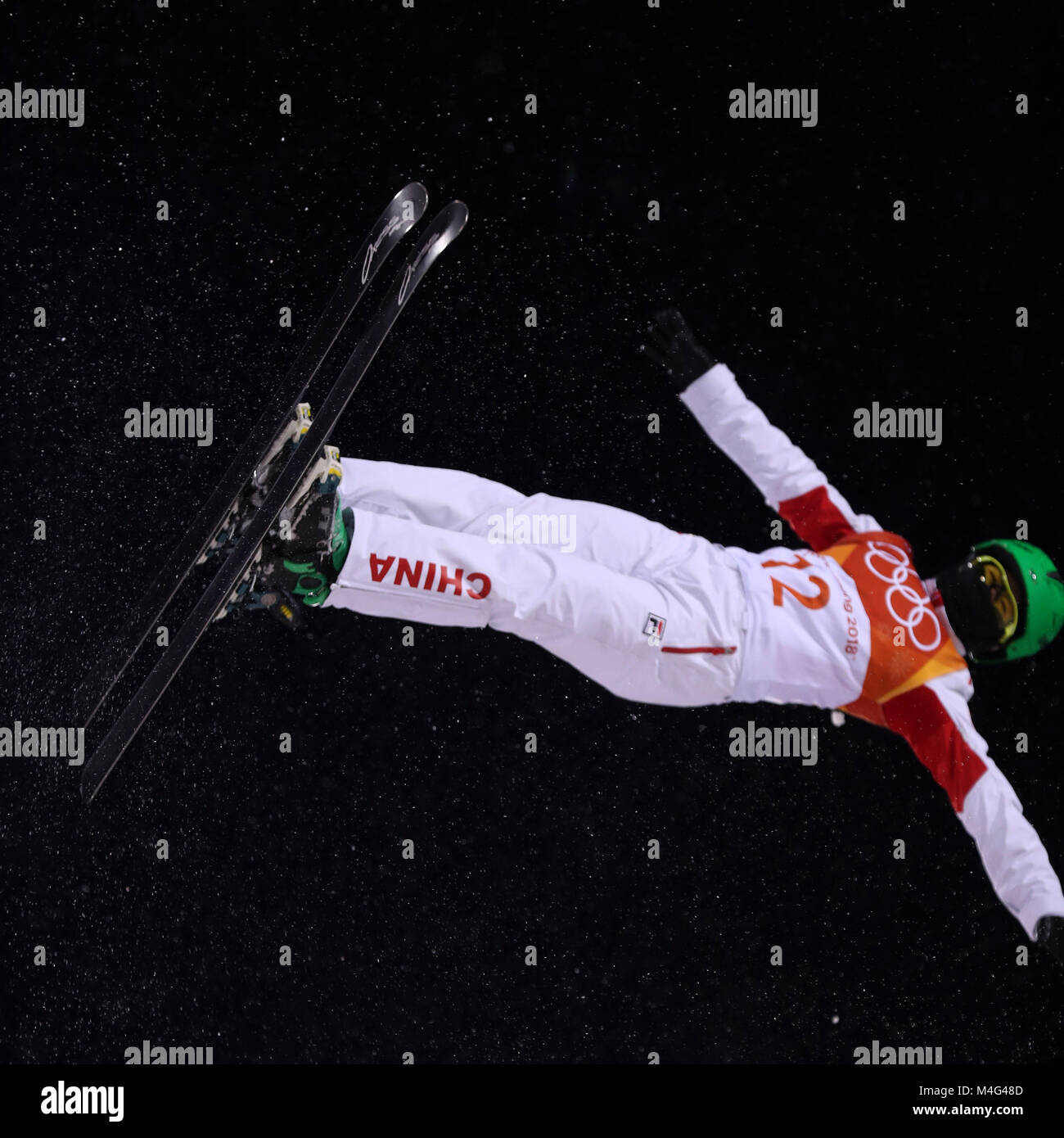 PyeongChang, South Korea. 16th Feb, 2018. KONG FANYU of China during ...