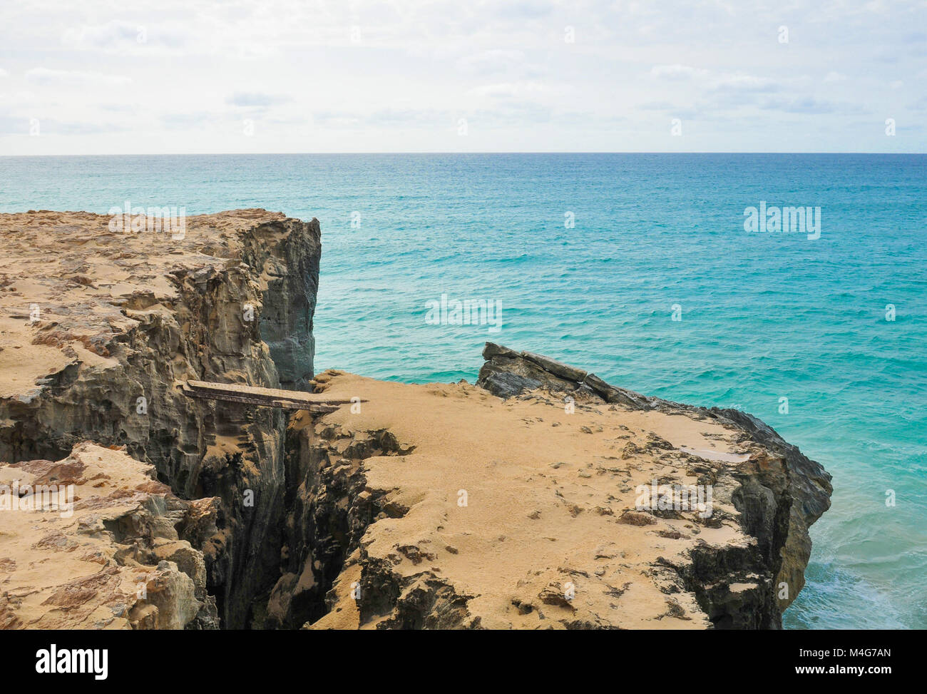 Marine landscape with volcanic rocks in Cape Verde, Africa Stock Photo ...