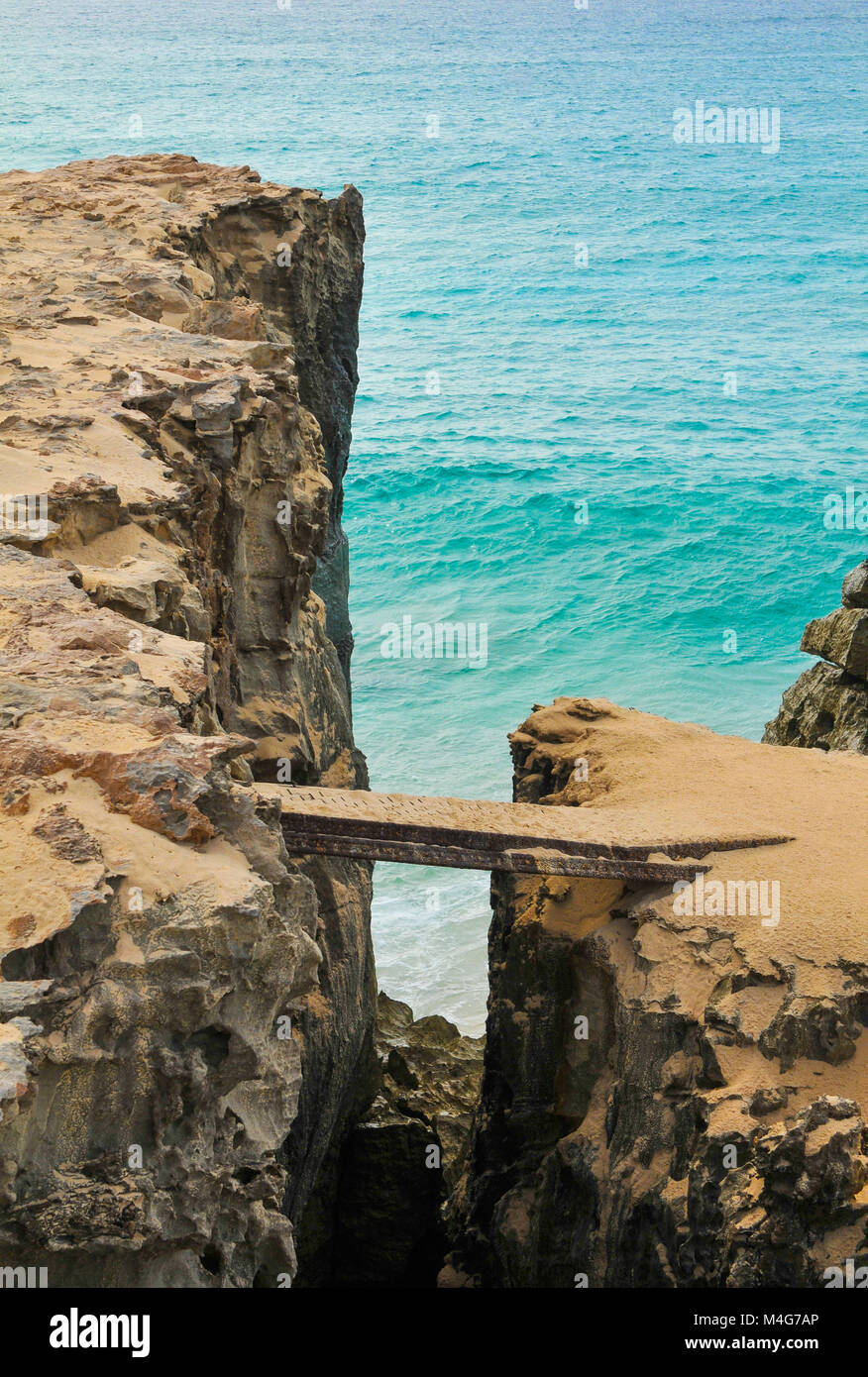 Marine landscape with volcanic rocks in Cape Verde, Africa Stock Photo ...