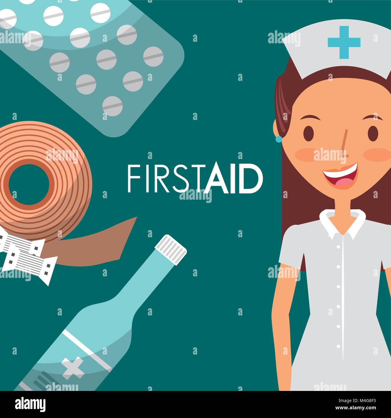 nurse first aid supplies elements Stock Vector Image & Art Alamy