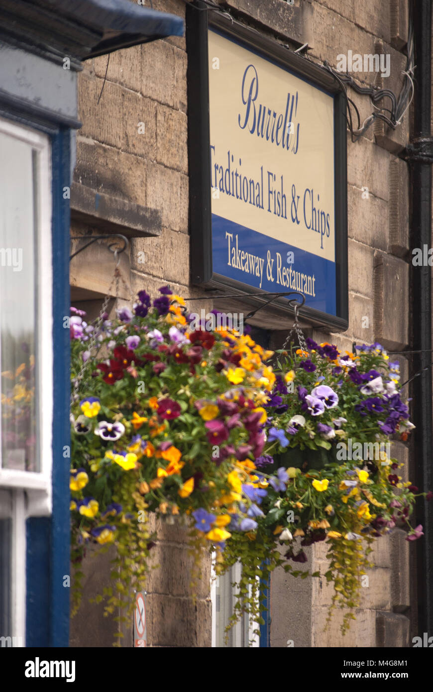 Fish and Chip shop, Barnard Castle, County Durham Stock Photo Alamy