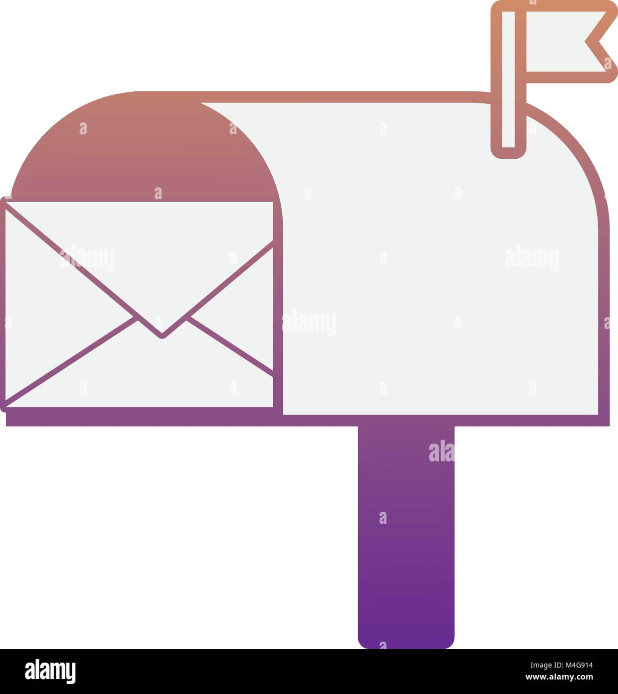 mailbox with envelope icon Stock Vector Image & Art - Alamy