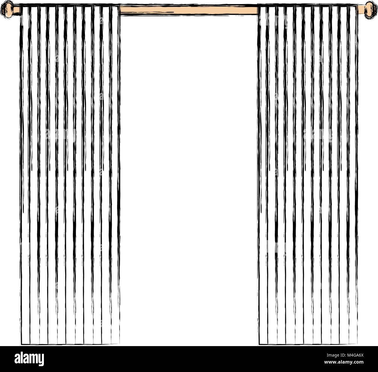 window courtain isolated icon Stock Vector Image & Art - Alamy