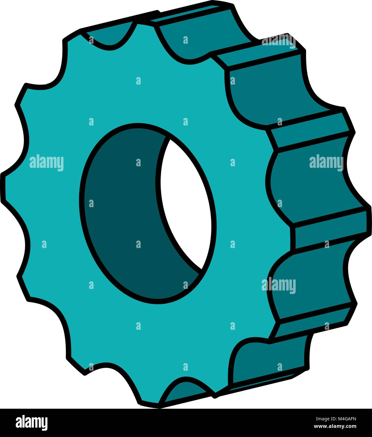 gears machinery isolated icon Stock Vector Image & Art - Alamy