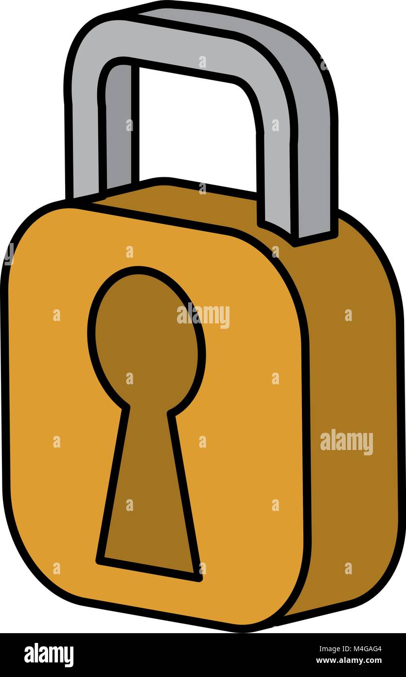 safe padlock isolated icon Stock Vector Image & Art - Alamy