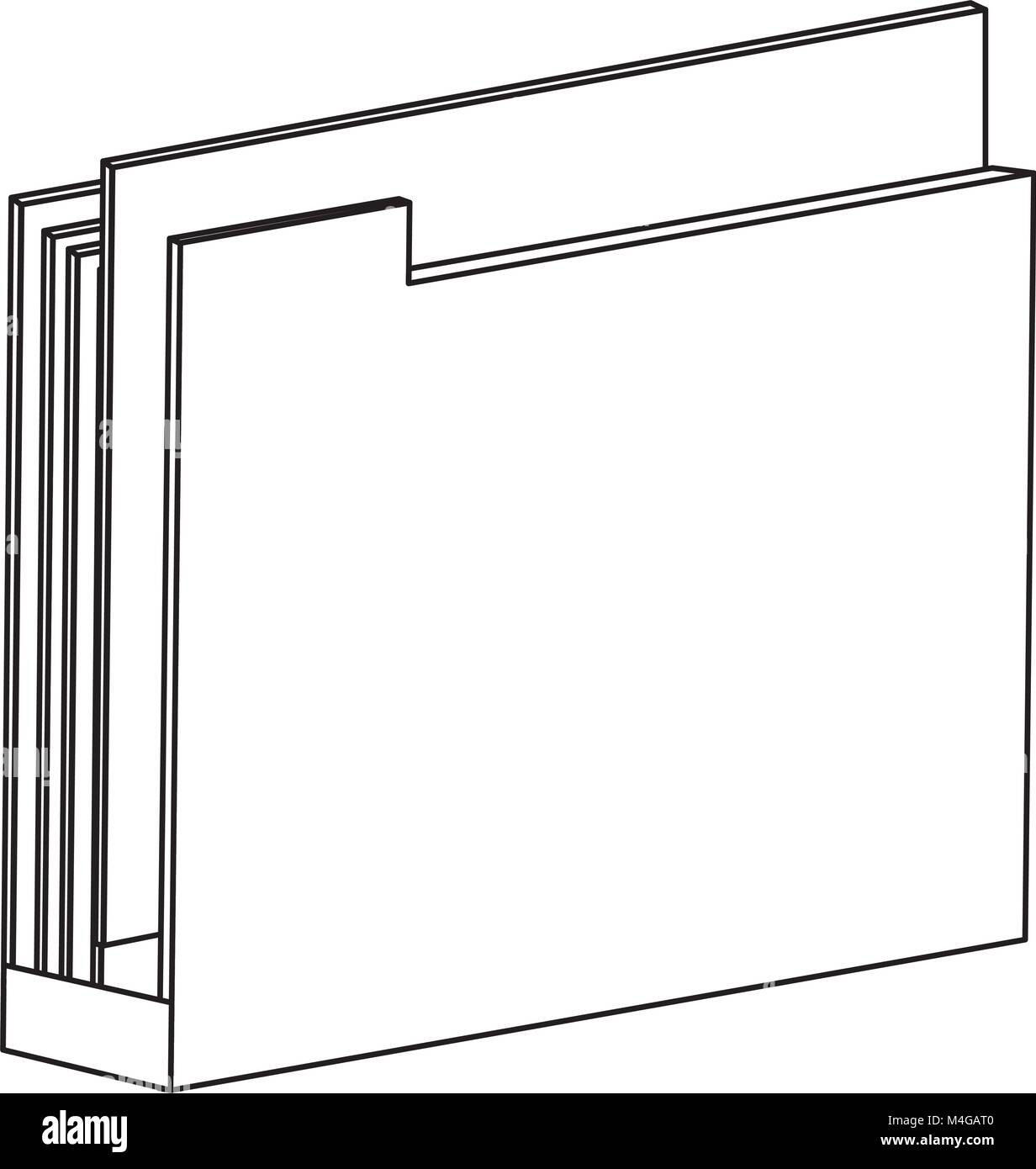 file folder isolated icon Stock Vector Image & Art - Alamy