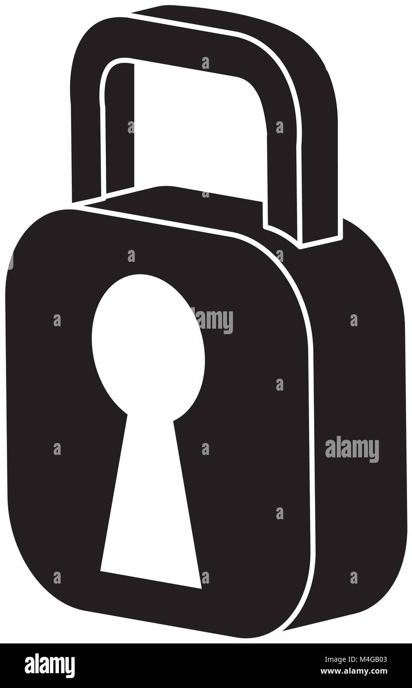 safe padlock isolated icon Stock Vector Image & Art - Alamy