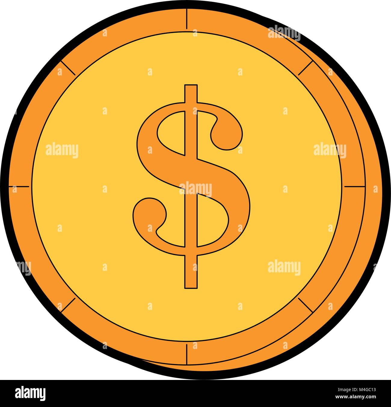 coin money isolated icon Stock Vector Image & Art - Alamy