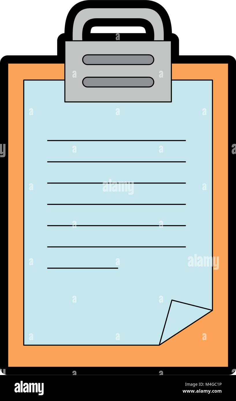 clipboard paper isolated icon Stock Vector Image & Art - Alamy