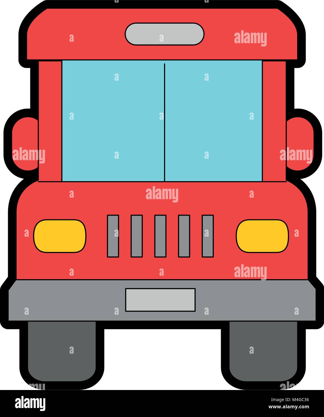 bus front isolated icon Stock Vector Image & Art - Alamy