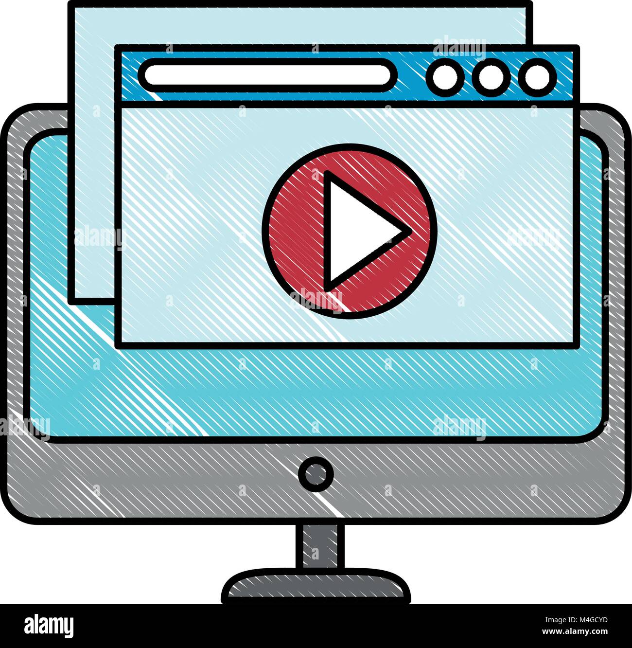 monitor computer with templates Stock Vector Image & Art - Alamy
