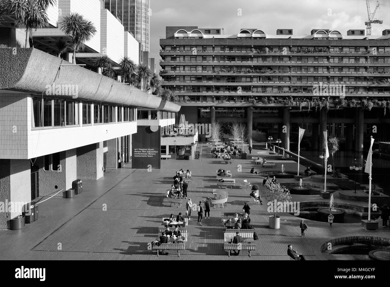 Black & White Photograph of the Barbican Centre London, England, UK