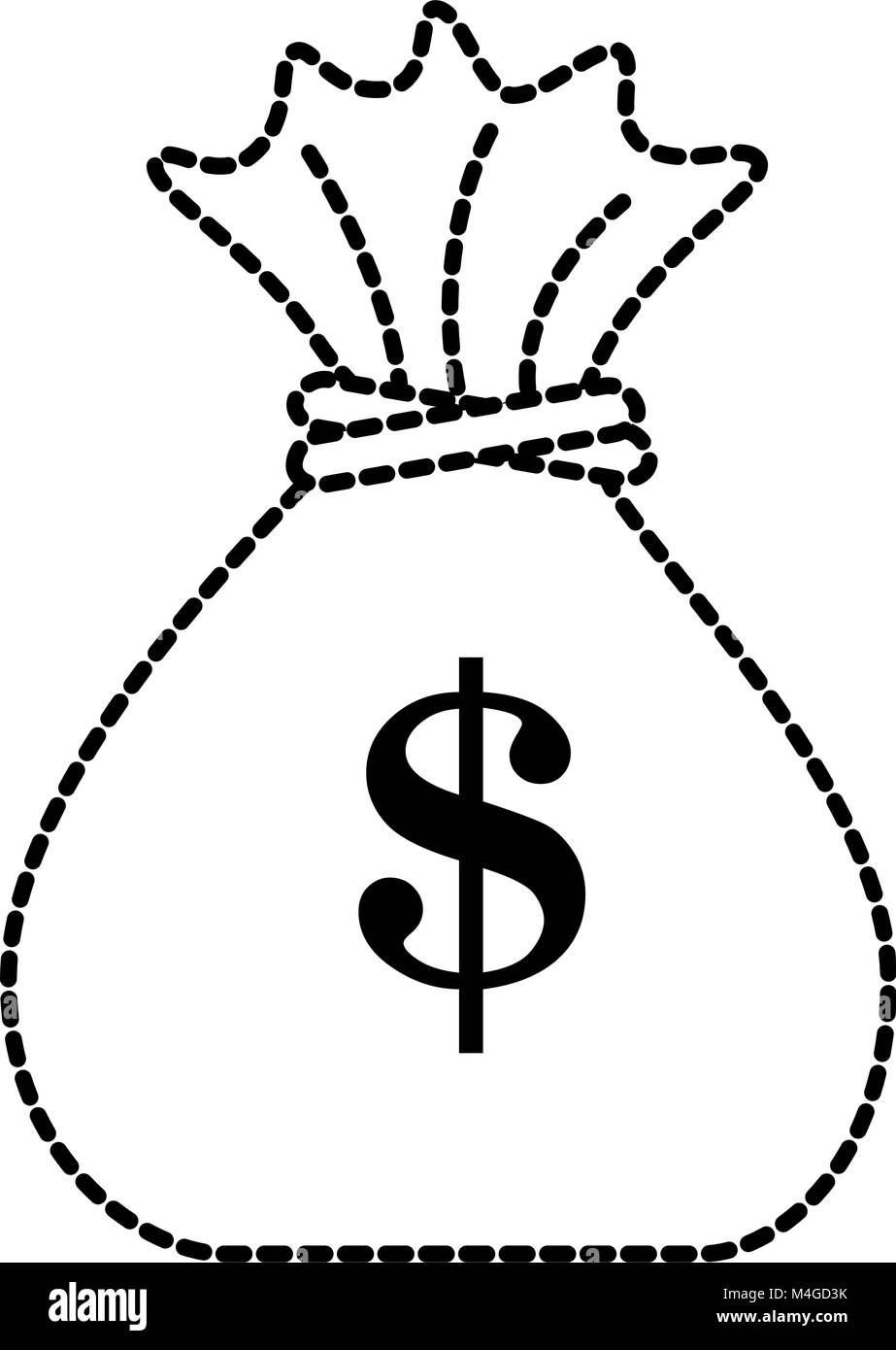 money bag isolated icon Stock Vector Image & Art - Alamy