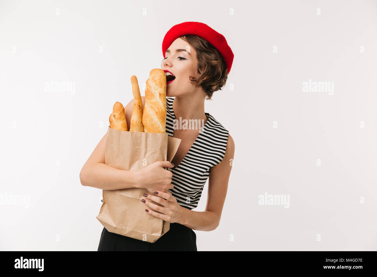 French beret baguette hi-res stock photography and images - Alamy