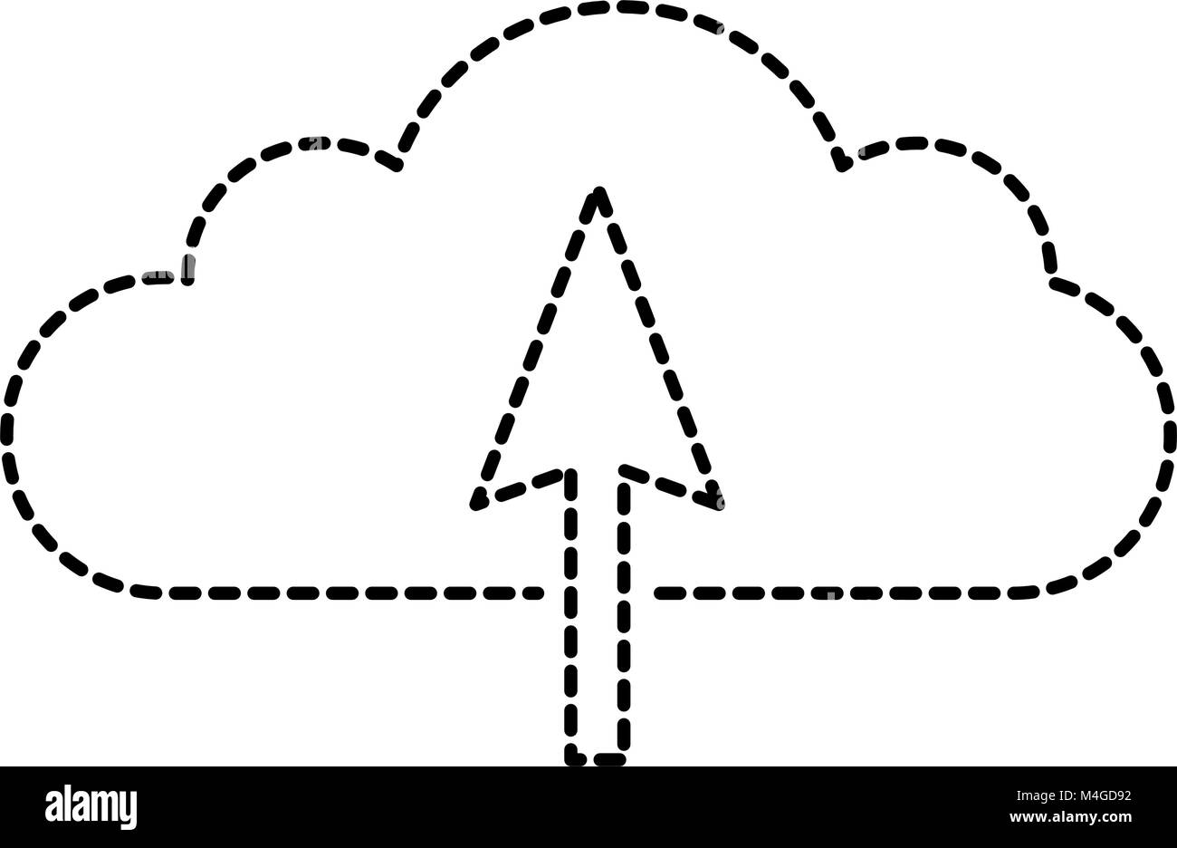 cloud computing with arrow upload Stock Vector Image & Art - Alamy