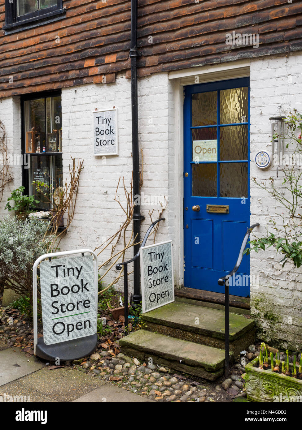 Tiny Book Store in Rye Kent Stock Photo