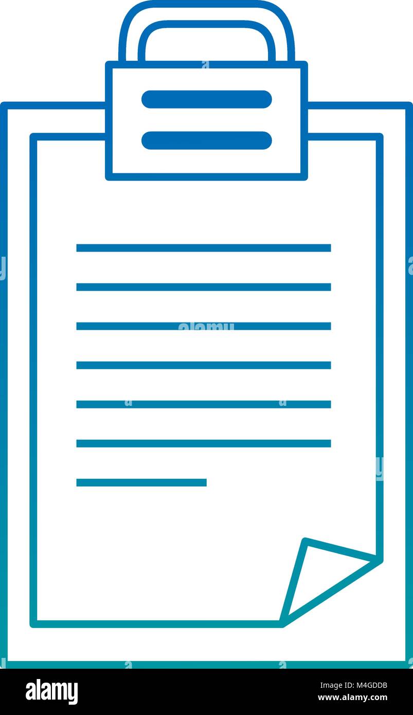 clipboard paper isolated icon Stock Vector Image & Art - Alamy