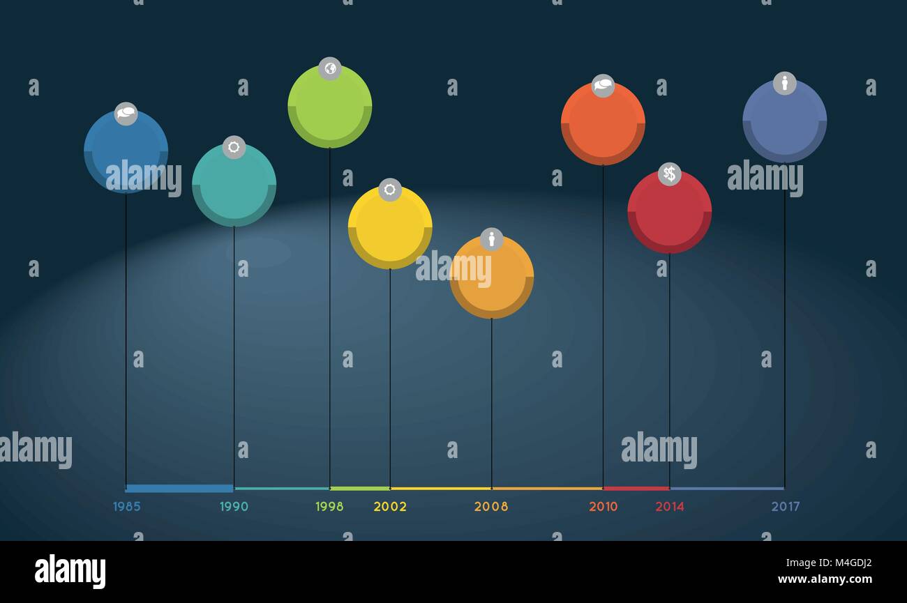 Graphic timeline hi-res stock photography and images - Alamy