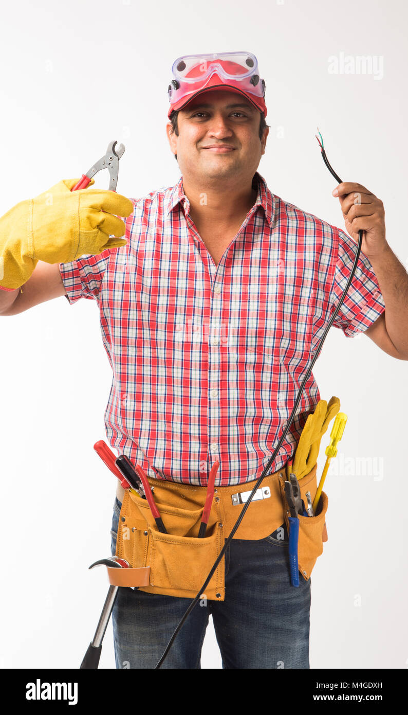 Indian electrician hires stock photography and images Alamy