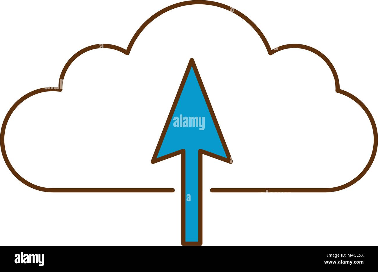 cloud computing with arrow upload Stock Vector Image & Art - Alamy