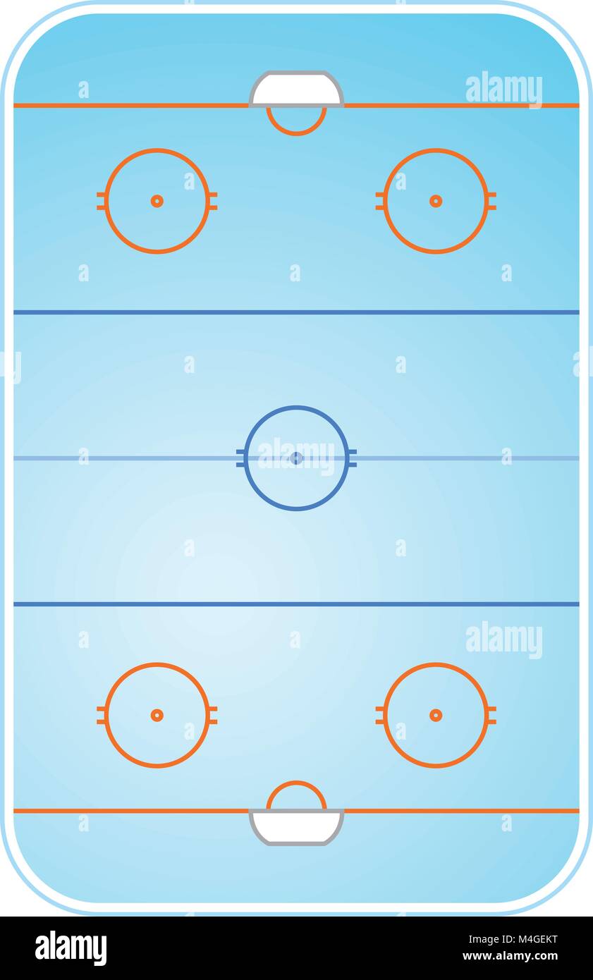 Ice hockey rink layout top view Stock Vector Image & Art Alamy