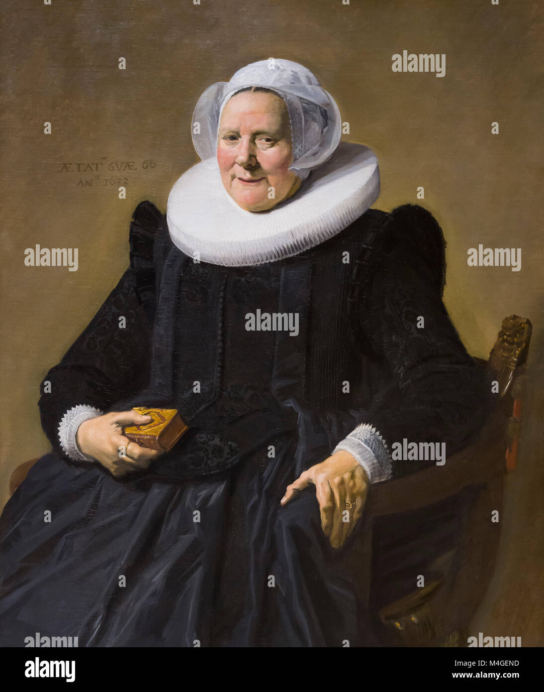 Portrait of an Elderly Lady, Frans Hals, 1633, National Gallery of Art, Washington DC, USA, North America Stock Photo