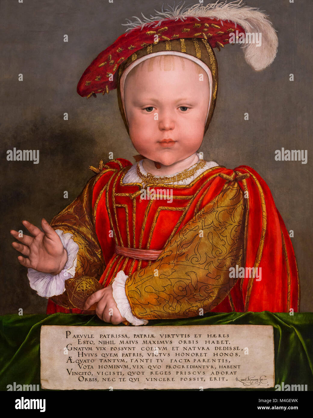 Edward VI as a Child, Hans Holbein the Younger, circa 1538, National Gallery of Art, Washington DC, USA, North America Stock Photo