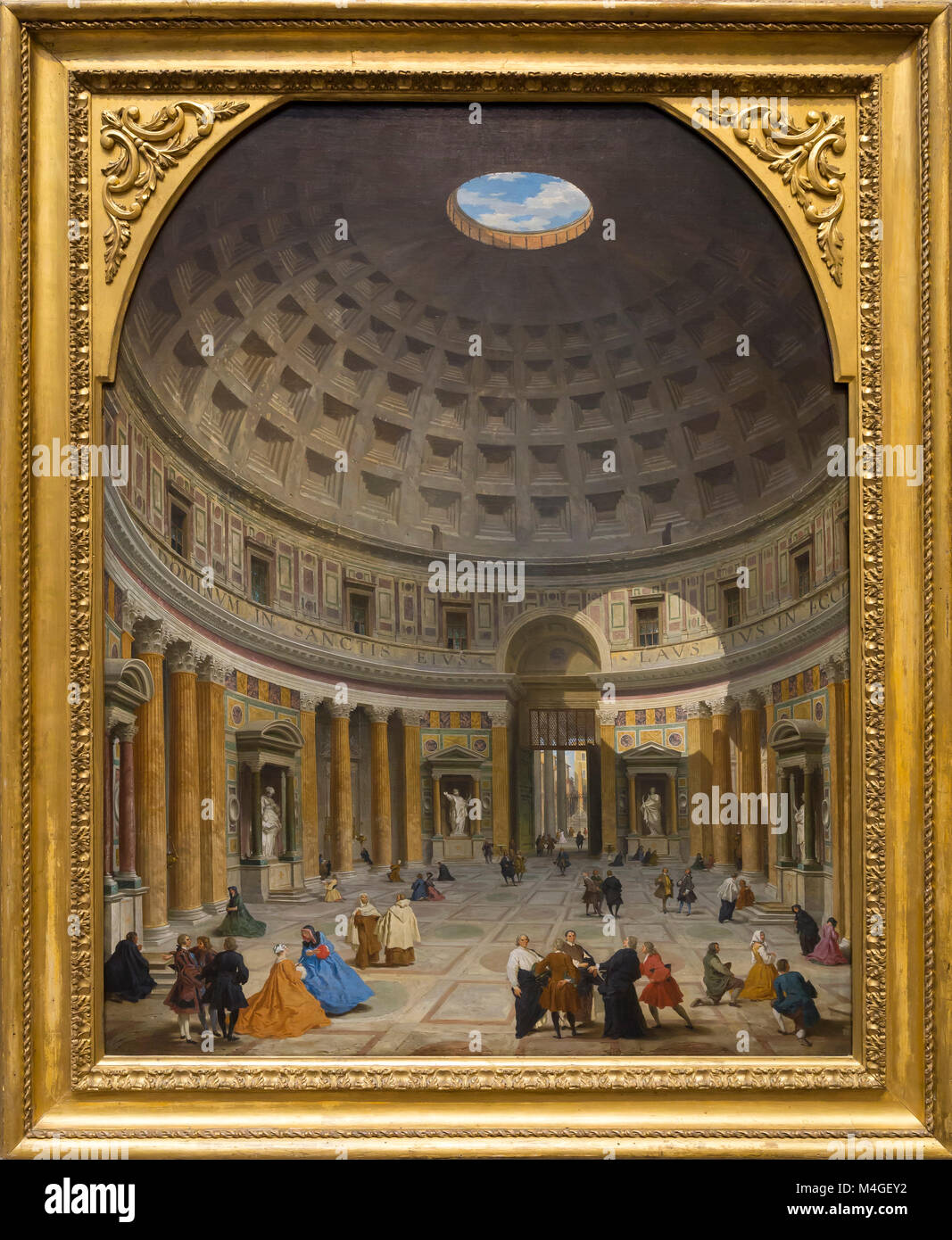 Interior of the Pantheon, Rome, Giovanni Paolo Panini, circa 1735, National Gallery of Art, Washington DC, USA, North America Stock Photo