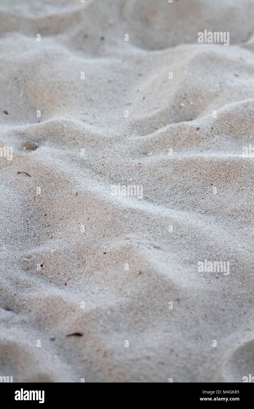 Close up of beach sand, Kiwengwa beach, Zanzibar, Tanzania Stock Photo
