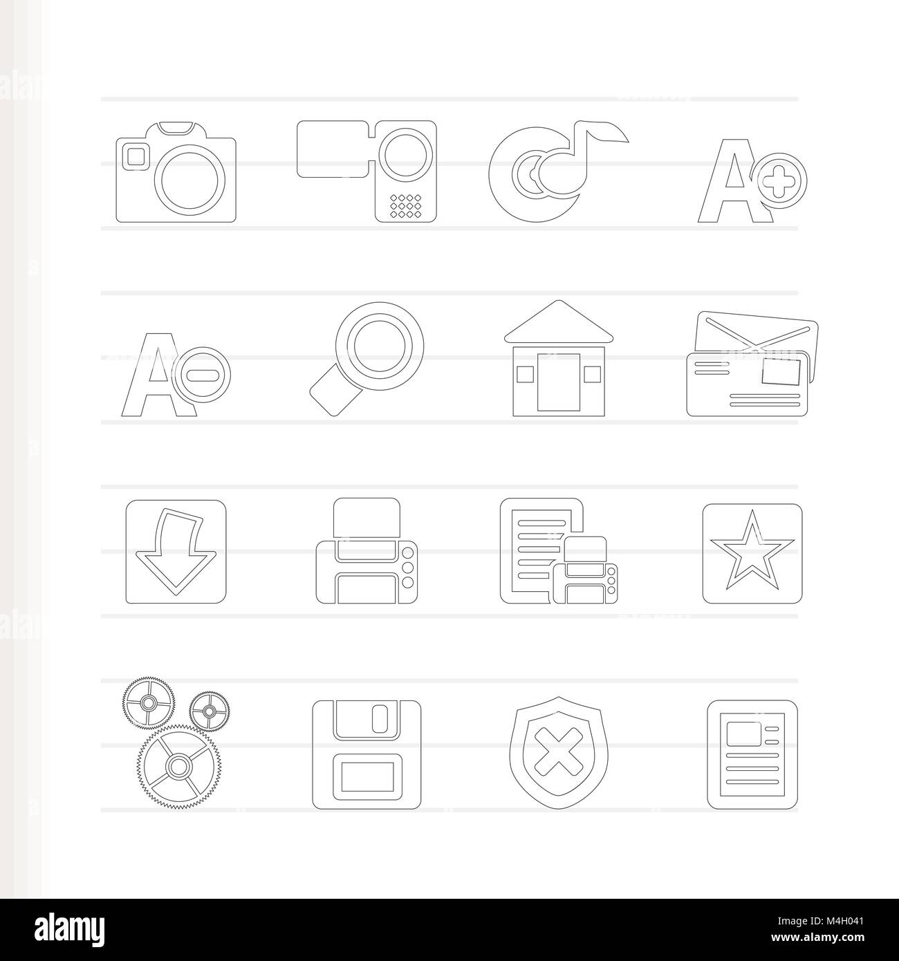 Internet and Website icons - Vector Icon Set Stock Vector Image & Art ...