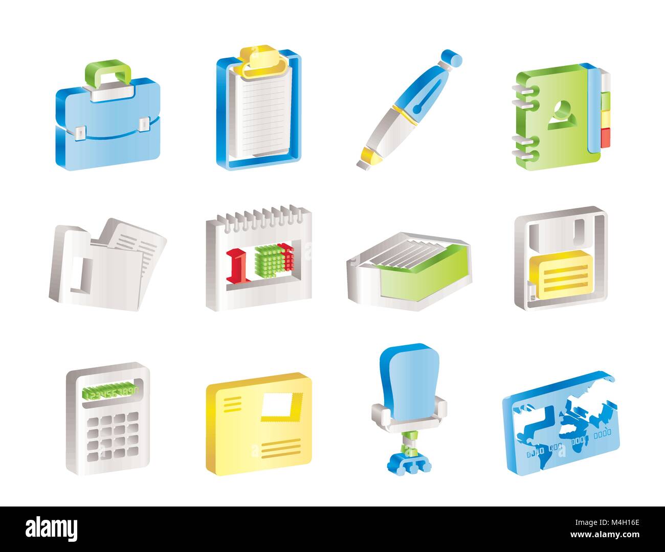 Business and office icons - vector icon set Stock Vector Image & Art ...