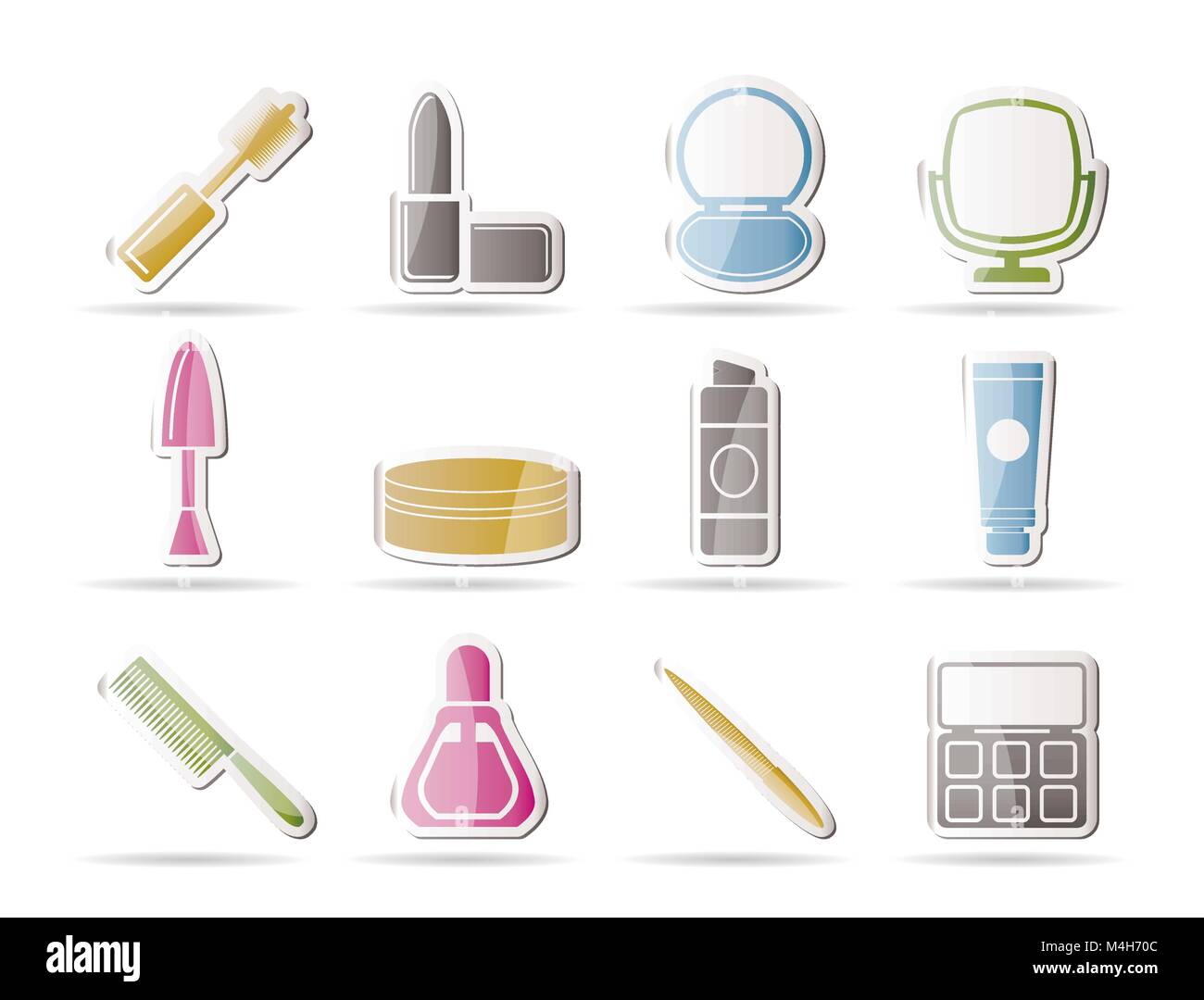 cosmetic and make up icons - vector icon set Stock Vector Image & Art ...