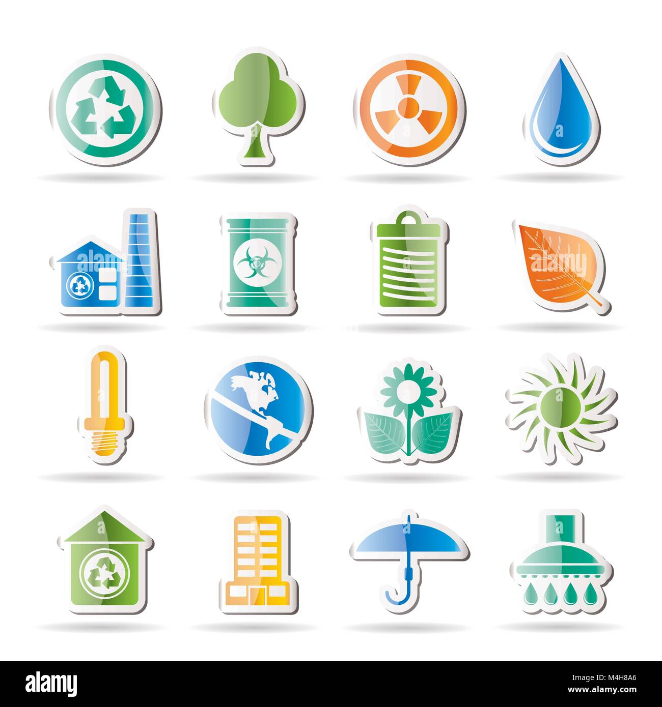 Ecology and nature icons -vector icon set Stock Vector Image & Art - Alamy