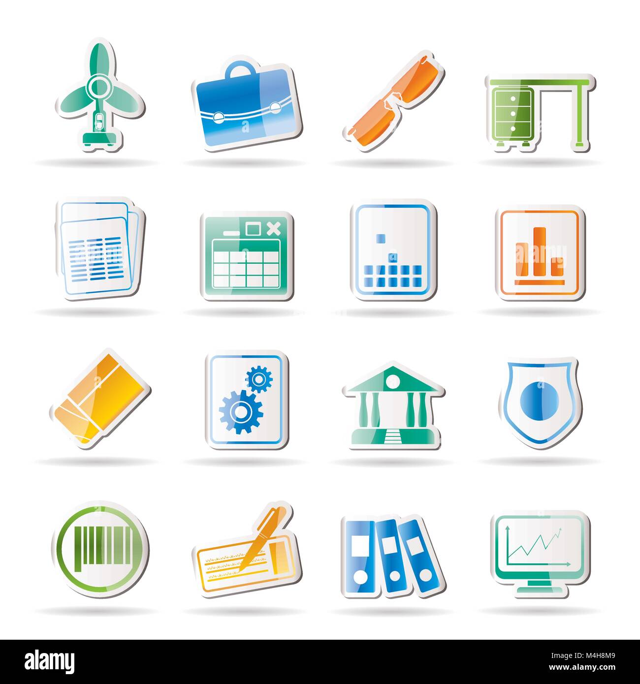 Business and Office Icons - Vector Icon Set 2 Stock Vector Image & Art ...
