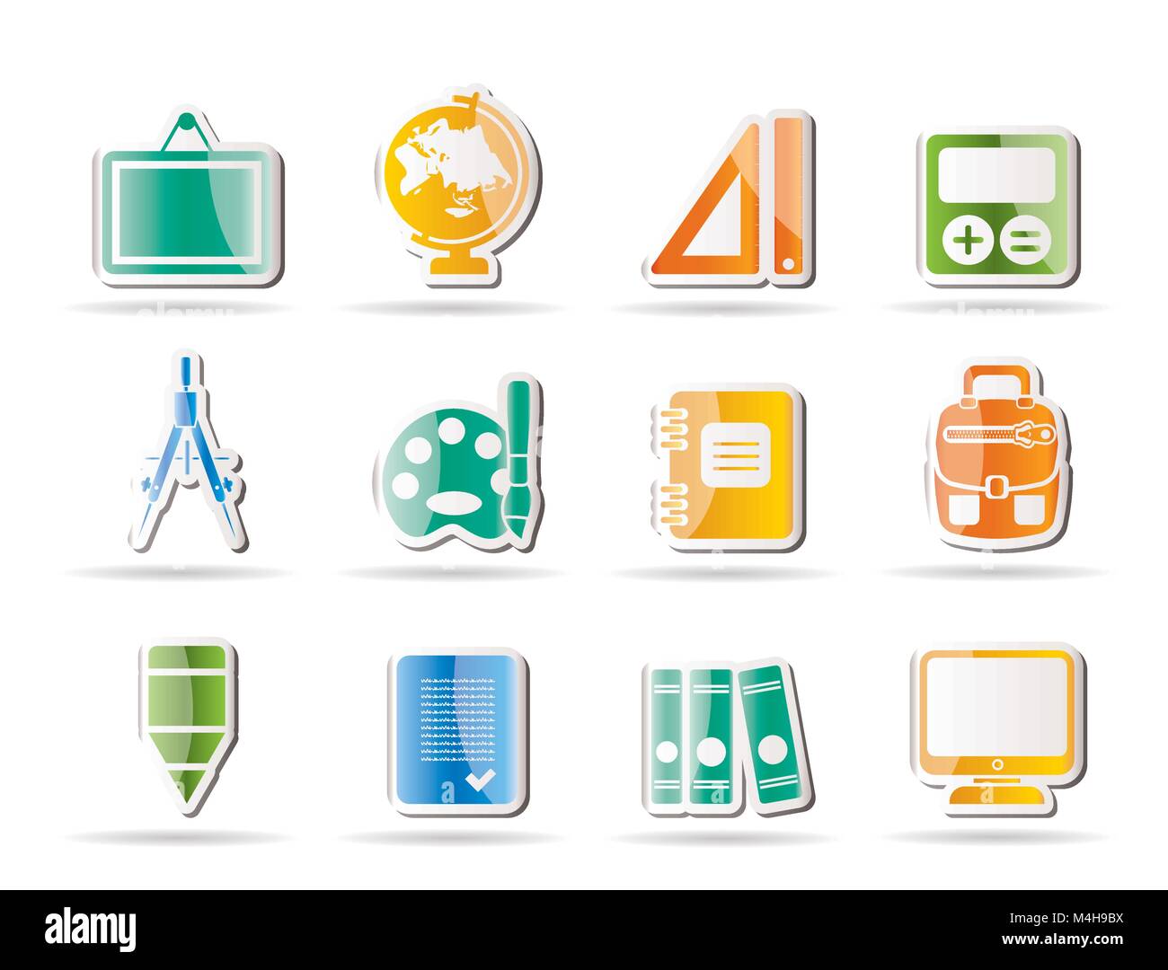School and education icons - vector icon set Stock Vector Image & Art ...