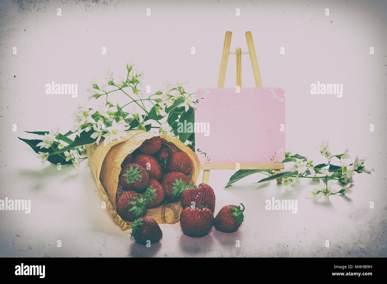 Still life with fresh strawberries Stock Photo - Alamy