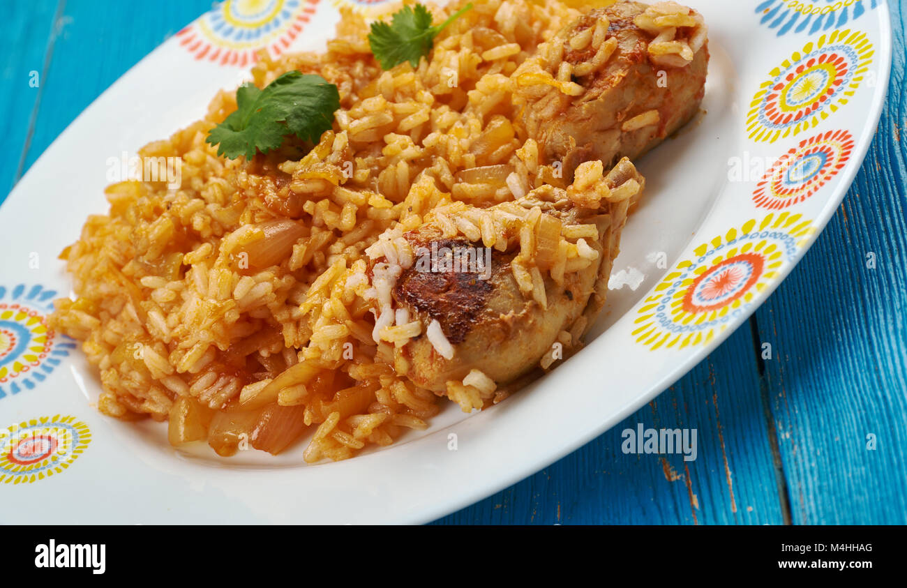 Kenyan Chicken Pilau, Kenyan Chicken biryani Stock Photo Alamy