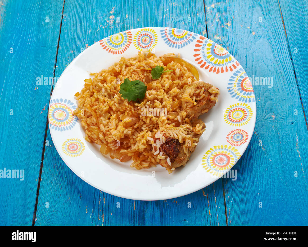 Kenyan Chicken Pilau, Kenyan Chicken biryani Stock Photo Alamy