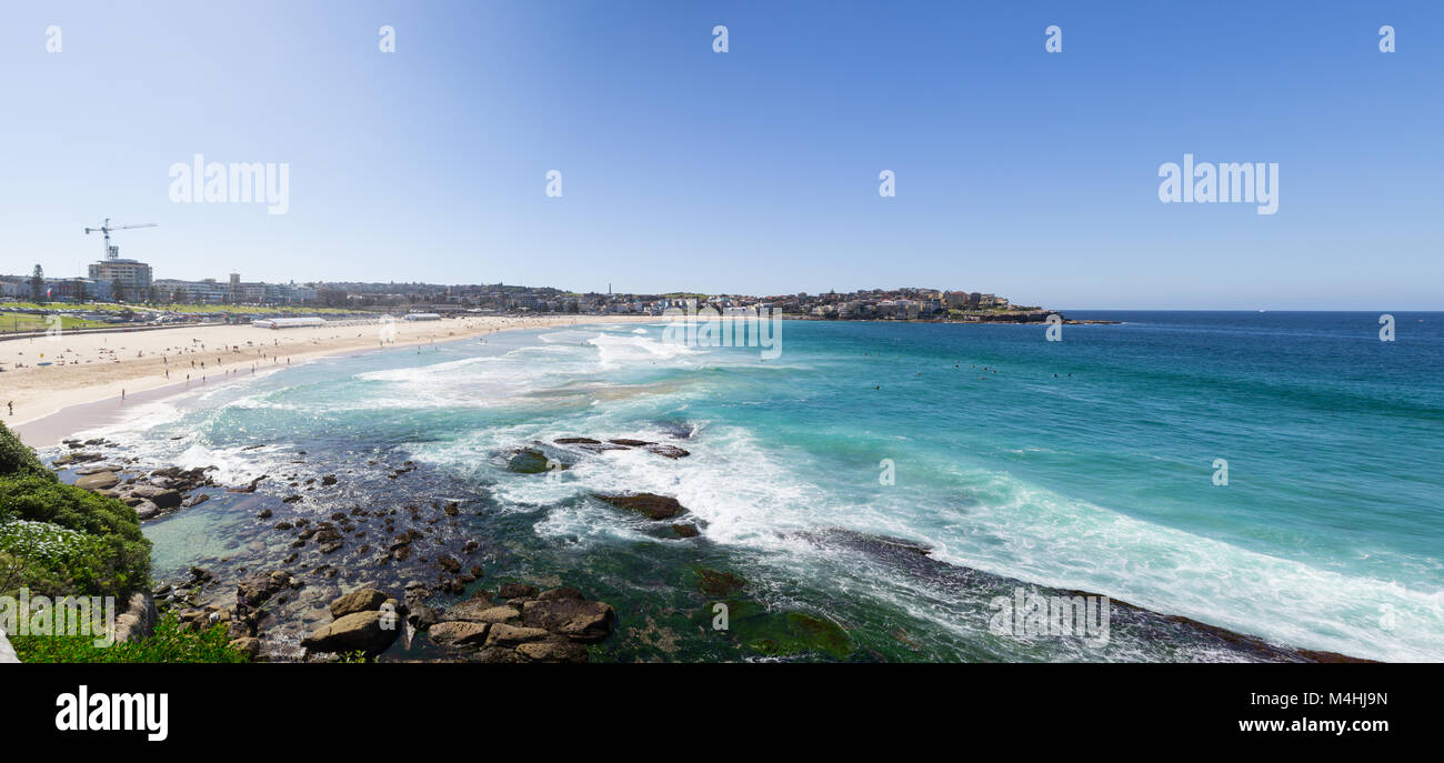 Famous Bondai beach in Sydney Stock Photo