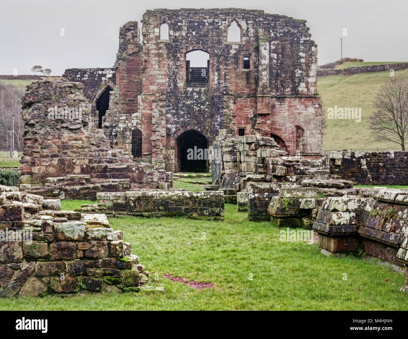 Furness Abbey ruins, at Barrow in Furness Stock Photo