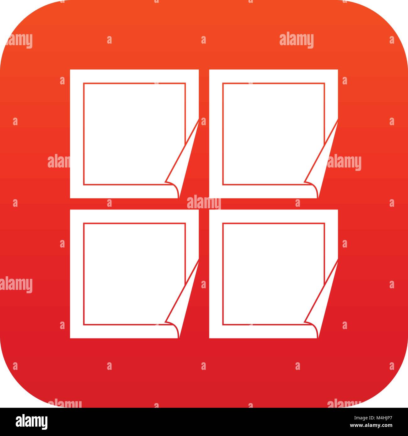 Black stickers icon digital red Stock Vector Image & Art - Alamy