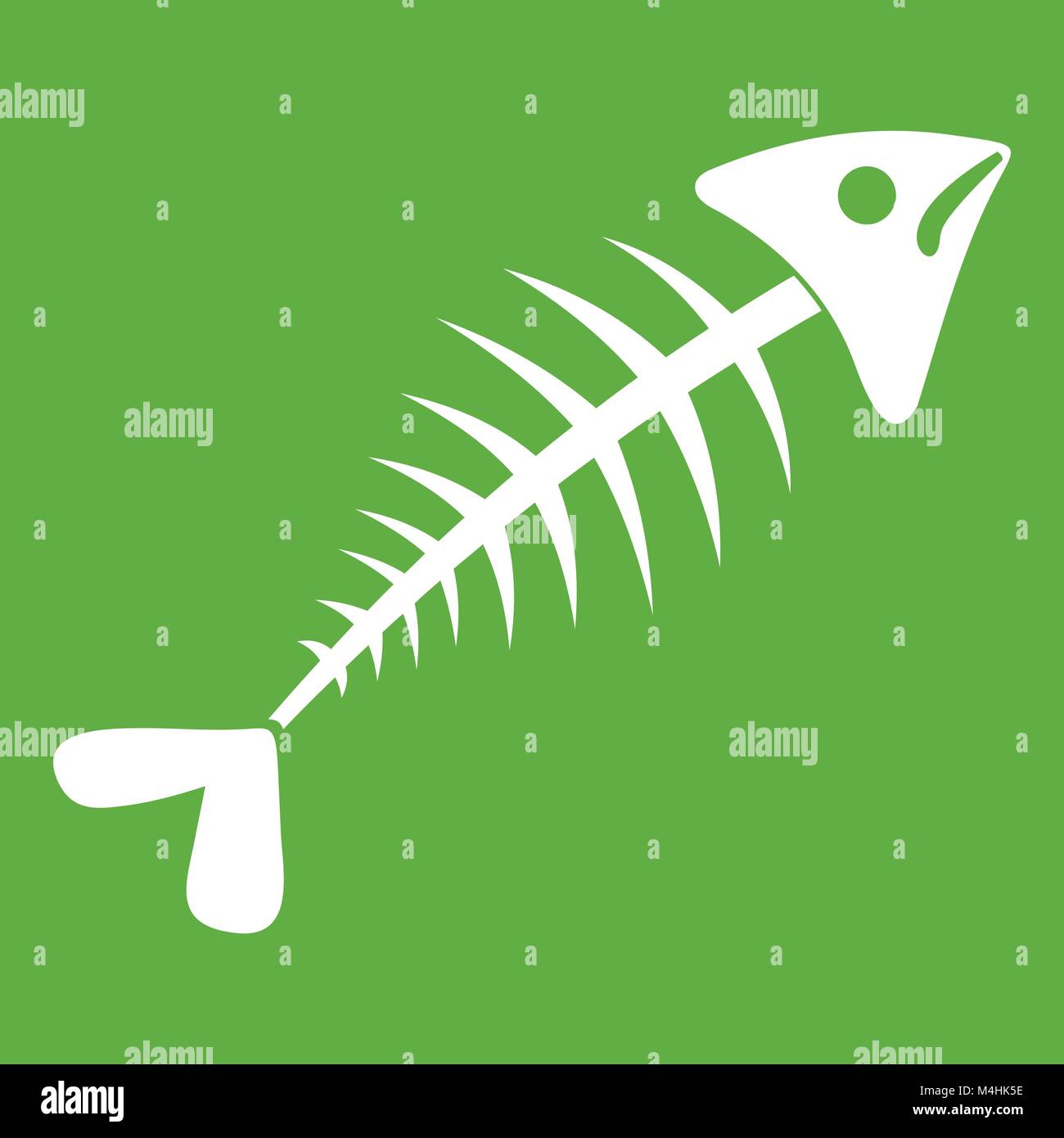 Fish bone icon green Stock Vector Image & Art Alamy