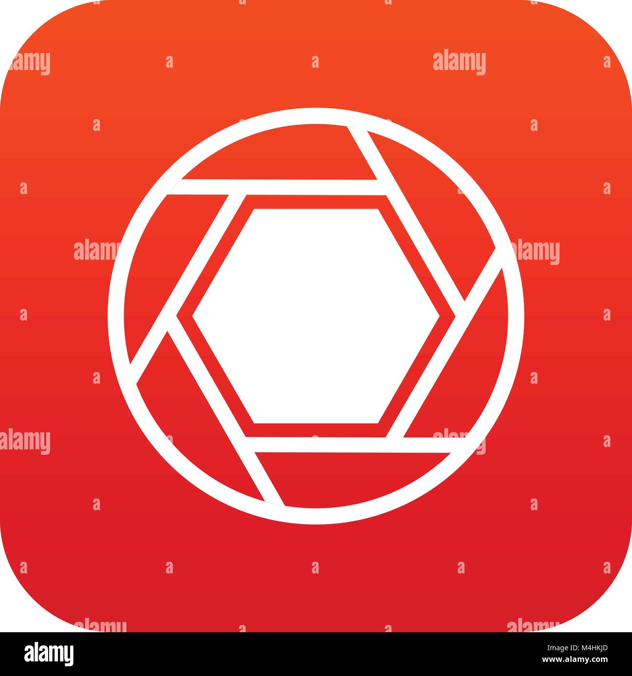 Close objective icon digital red Stock Vector Image & Art - Alamy